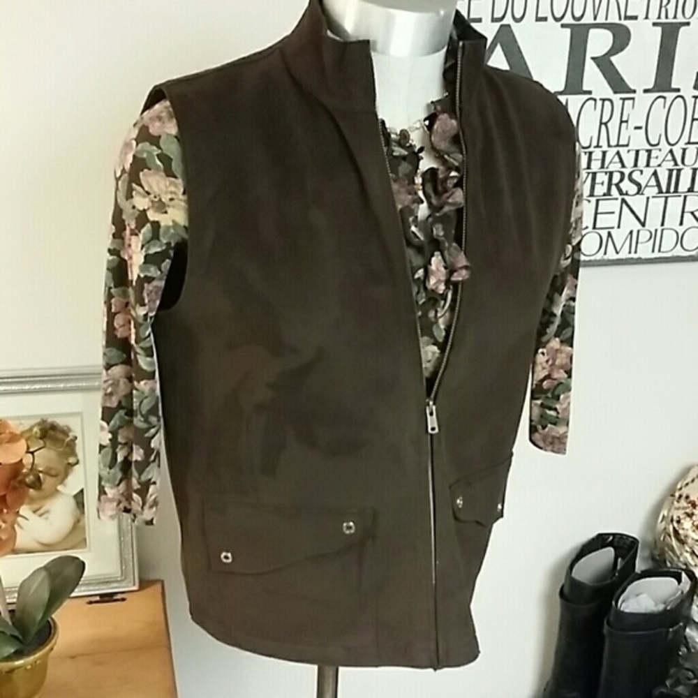 Ralph Lauren suede look vest🍁